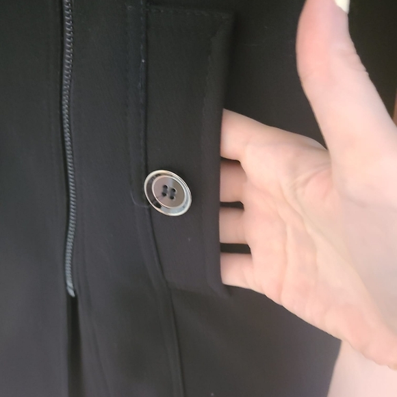 NWOT Suzy Shier Black Trench Coat/ Jacket 🌃🌴 - Picture 8 of 12